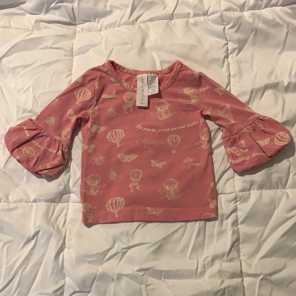 Matilda Jane Paint by Numbers 6 months pink shirt